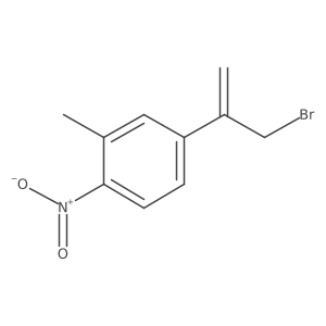 4-(3-Bromoprop-1-en-2-yl)-2-methyl-1-nitrobenzene结构式