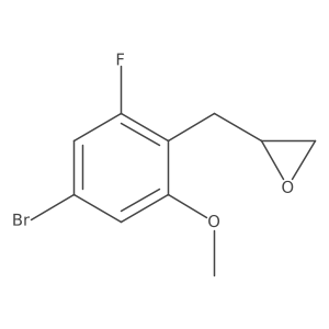 2-[(4-Bromo-2-fluoro-6-methoxyphenyl)methyl]oxirane Structure