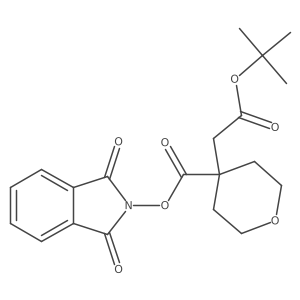 1,3-dioxo-2,3-dihydro-1H-isoindol-2-yl 4-[2-(tert-butoxy)-2-oxoethyl]oxane-4-carboxylate结构式