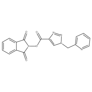 1,3-dioxo-2,3-dihydro-1H-isoindol-2-yl 1-[(pyridin-2-yl)methyl]-1H-1,2,3-triazole-4-carboxylate Structure