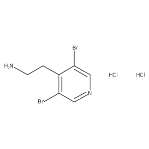 2-(3,5-Dibromopyridin-4-yl)ethanamine;dihydrochloride结构式