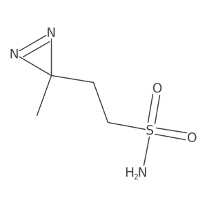 2-(3-methyl-3H-diazirin-3-yl)ethane-1-sulfonamide Structure