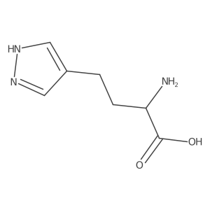 2-amino-4-(1H-pyrazol-4-yl)butanoic acid结构式