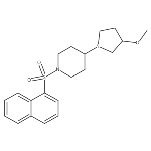 4-(3-Methoxypyrrolidin-1-yl)-1-(naphthalen-1-ylsulfonyl)piperidine Structure