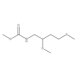 methyl N-[2-methoxy-4-(methylsulfanyl)butyl]carbamate Structure