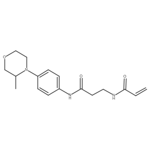 N-[4-(3-Methylmorpholin-4-yl)phenyl]-3-(prop-2-enoylamino)propanamide Structure