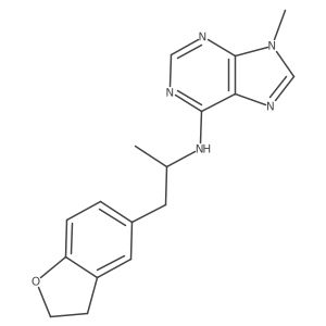 N-[1-(2,3-dihydro-1-benzofuran-5-yl)propan-2-yl]-9-methyl-9H-purin-6-amine结构式