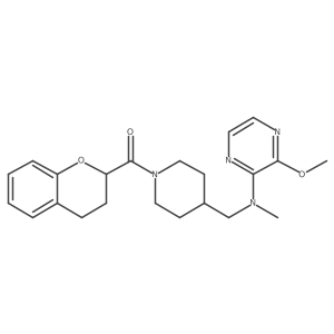 N-{[1-(3,4-dihydro-2H-1-benzopyran-2-carbonyl)piperidin-4-yl]methyl}-3-methoxy-N-methylpyrazin-2-amine Structure