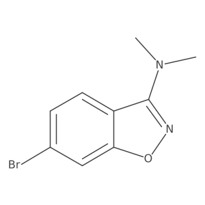6-Bromo-N,N-dimethylbenzo[d]isoxazol-3-amine结构式