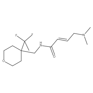 (2E)-N-{[4-(1,1-difluoroethyl)oxan-4-yl]methyl}-4-(dimethylamino)but-2-enamide结构式