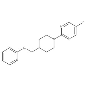 5-Fluoro-2-{4-[(pyrimidin-2-yloxy)methyl]piperidin-1-yl}pyrimidine结构式