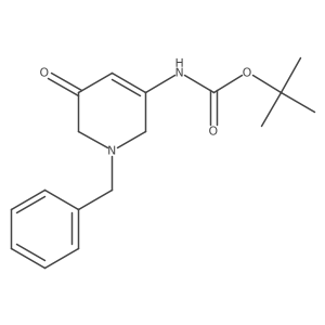 (1-Benzyl-5-oxo-1,2,5,6-tetrahydro-pyridin-3-yl)-carbamic acid tert-butyl ester Structure
