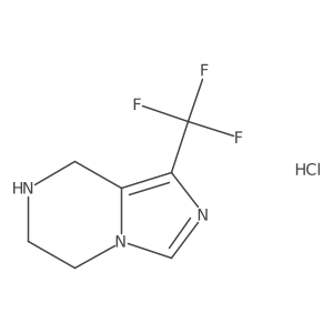 1-(Trifluoromethyl)-5,6,7,8-tetrahydroimidazo[1,5-a]pyrazine;hydrochloride结构式