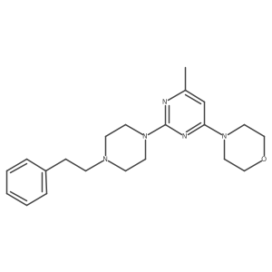 4-{6-Methyl-2-[4-(2-phenylethyl)piperazin-1-yl]pyrimidin-4-yl}morpholine Structure
