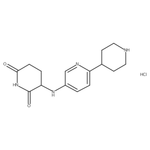 3-((6-(Piperidin-4-yl)pyridin-3-yl)amino)piperidine-2,6-dione hydrochloride结构式