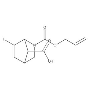 rac-(1R,4R,6S,7S)-6-fluoro-2-[(prop-2-en-1-yloxy)carbonyl]-2-azabicyclo[2.2.1]heptane-7-carboxylic acid结构式