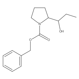 benzyl (2R)-2-(1-hydroxypropyl)pyrrolidine-1-carboxylate Structure