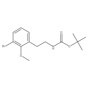 tert-butyl N-[2-(3-bromo-2-methoxyphenyl)ethyl]carbamate结构式