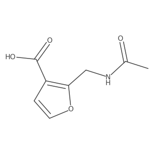 2-(Acetamidomethyl)furan-3-carboxylic acid结构式