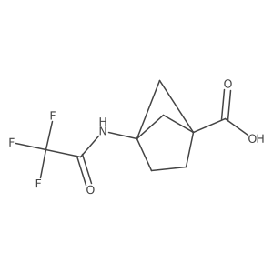 4-(2,2,2-Trifluoroacetamido)bicyclo[2.1.1]hexane-1-carboxylic acid Structure