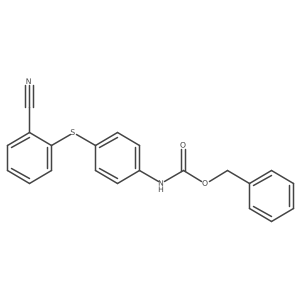 benzyl N-{4-[(2-cyanophenyl)sulfanyl]phenyl}carbamate结构式