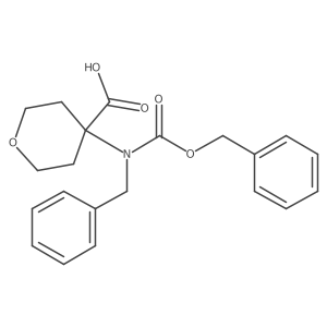 4-{Benzyl[(benzyloxy)carbonyl]amino}oxane-4-carboxylic acid Structure
