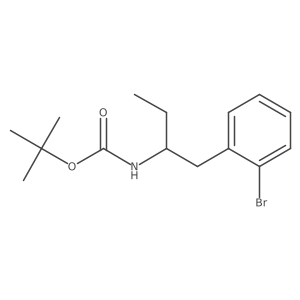 tert-butyl N-[1-(2-bromophenyl)butan-2-yl]carbamate结构式