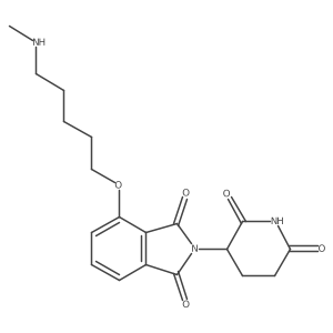 2-(2,6-Dioxo-3-piperidyl)-4-[5-(methylamino)pentoxy]isoindoline-1,3-dione Structure