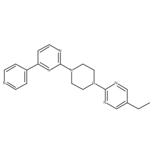 2-[4-(5-Ethylpyrimidin-2-yl)piperazin-1-yl]-4-(pyridin-4-yl)pyrimidine结构式