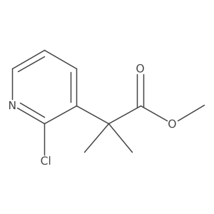 Methyl 2-(2-chloropyridin-3-yl)-2-methylpropanoate结构式