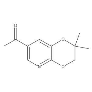 1-(2,3-dihydro-2,2-dimethyl-1,4-dioxino[2,3-b]pyridin-7-yl)Ethanone Structure