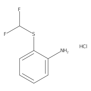 2-[(Difluoromethyl)thio]aniline hydrochloride Structure