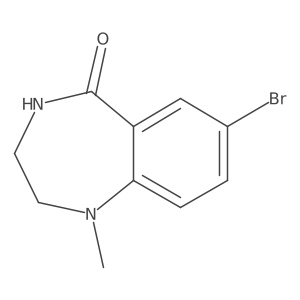 7-Bromo-1-methyl-1,2,3,4-tetrahydro-5H-benzo[e][1,4]diazepin-5-one结构式