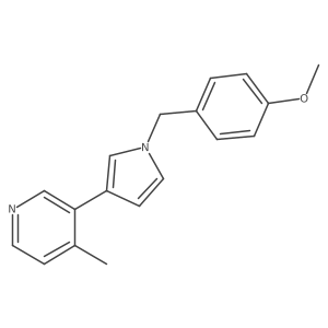 3-(1-(4-methoxybenzyl)-1H-pyrrol-3-yl)-4-methylpyridine Structure