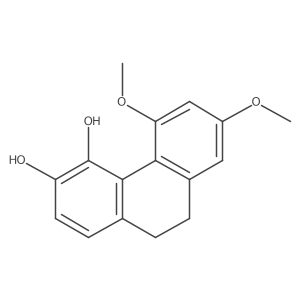 9,10-Dihydro-5,7-dimethoxy-3,4-phenanthrenediol结构式