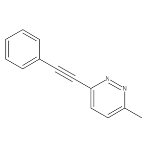 3-Methyl-6-(2-phenylethynyl)pyridazine结构式