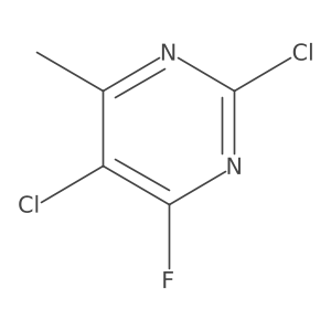 2,5-Dichloro-4-fluoro-6-methylpyrimidine Structure