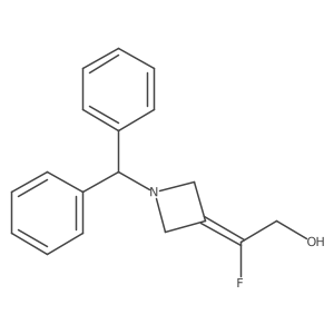 2-(1-Benzhydrylazetidin-3-ylidene)-2-fluoroethan-1-ol结构式
