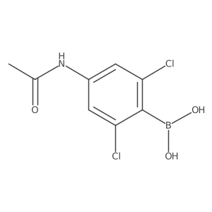 (4-Acetamido-2,6-dichlorophenyl)boronic acid Structure