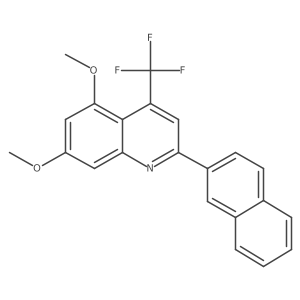 5,7-Dimethoxy-2-(2-naphthyl)-4-(trifluoromethyl)quinoline Structure