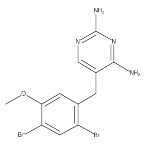 5-[(2,4-Dibromo-5-methoxyphenyl)methyl]pyrimidine-2,4-diamine Structure