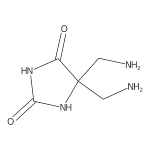 5,5-Bis(aminomethyl)-2,4-imidazolidinedione结构式
