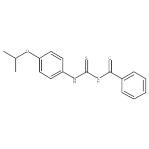 N-[[[4-(1-Methylethoxy)phenyl]amino]thioxomethyl]benzamide结构式