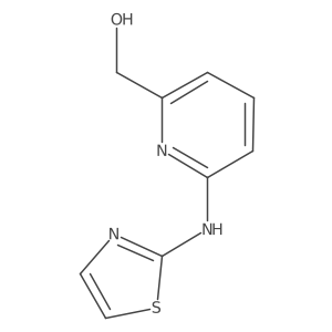 (6-(Thiazol-2-ylamino)pyridin-2-yl)methanol结构式