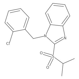 1-(2-chlorobenzyl)-2-(isopropylsulfonyl)-1H-benzo[d]imidazole结构式