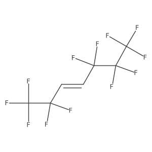1,1,1,2,2,5,5,6,6,7,7,7-Dodecafluorohept-3-ene结构式