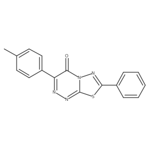 3-(4-methylphenyl)-7-phenyl-4H-[1,3,4]thiadiazolo[2,3-c][1,2,4]triazin-4-one Structure