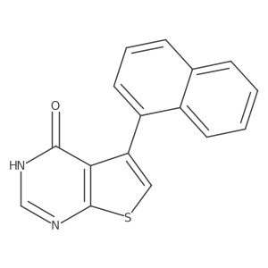 5-(1-Naphthalenyl)thieno[2,3-d]pyrimidin-4(1h)-one结构式