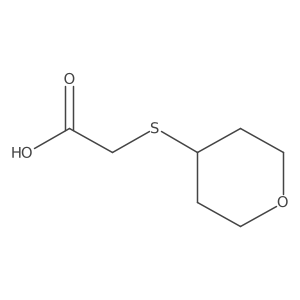 2-[(Tetrahydro-2H-pyran-4-yl)thio]acetic acid Structure