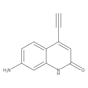 7-Amino-4-ethynylquinolin-2(1H)-one结构式